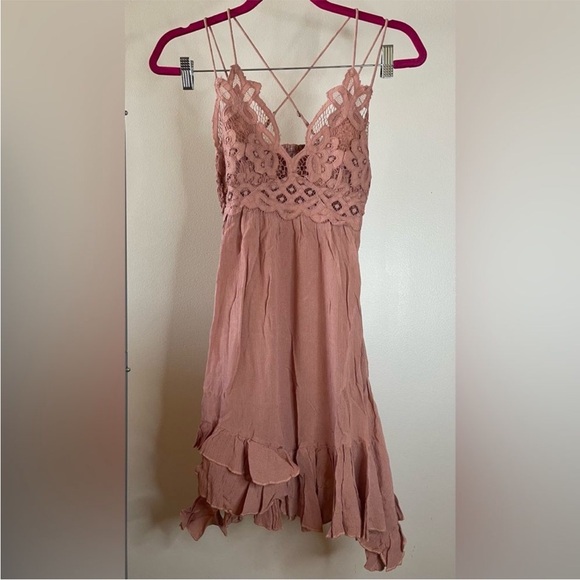 NWT Free People Womens Adella Slip
Dress Rose Size Small and XS - Picture 10 of 15